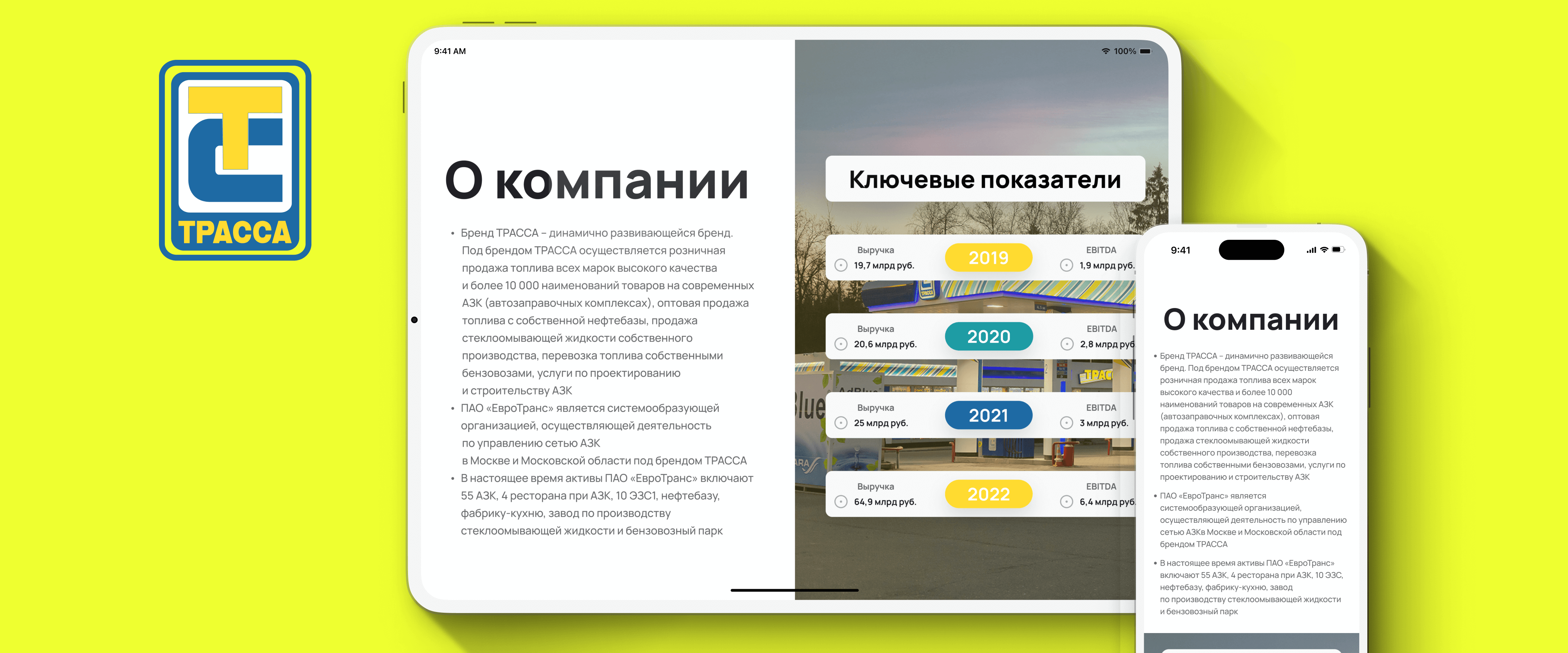 разработка корпоративного сайта, пример дизайна айдентики, создание графиков, трасса
